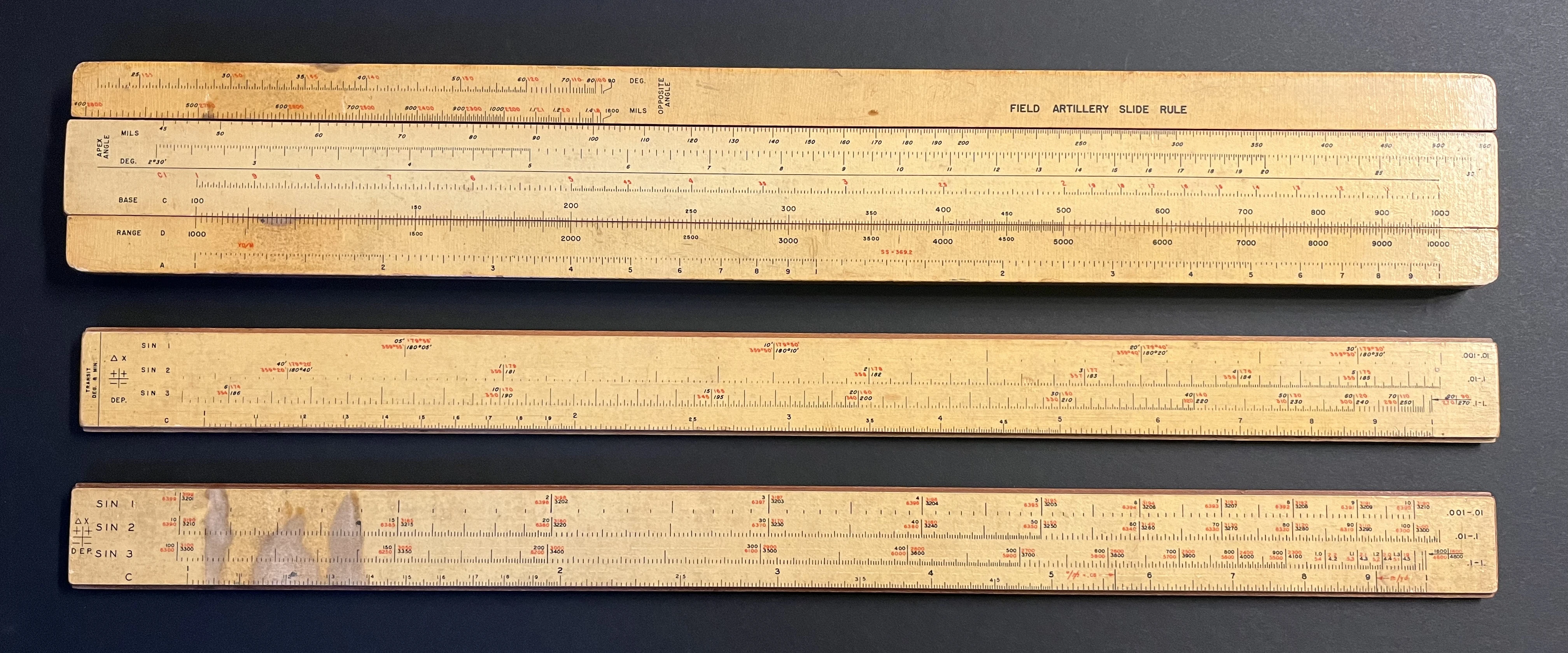 Field Artillery Slide Rule